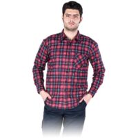 Arbeitshemd Flanellhemd rot/blau Gr. XXL