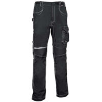 Cofra Arbeitshose Knien aus Rippstrick, Stretch schwarz 64