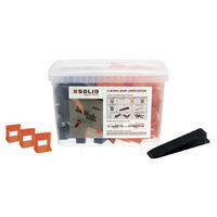 Fliesen Nivellierset 100 Stk. Zuglaschen + 50 Stk. Keile