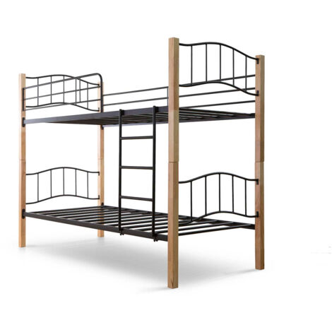 Litera Doble Cama 90cm Madera y Metal