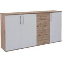 Comoda Aparador Joana 3 Puertas y 4 Cajones