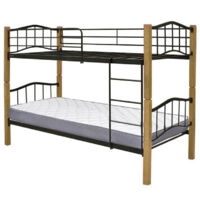 Litera Doble Cama 90cm Madera y Metal