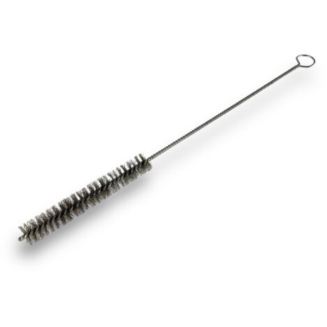 Lot de 10 goupillons ACIER multifonction Ø 15 mm Garnissage 100 mm Longueur 300 mm Ramonage brossage curetage nettoyage Conduits tubes tuyaux Kibros 13015300Ax10