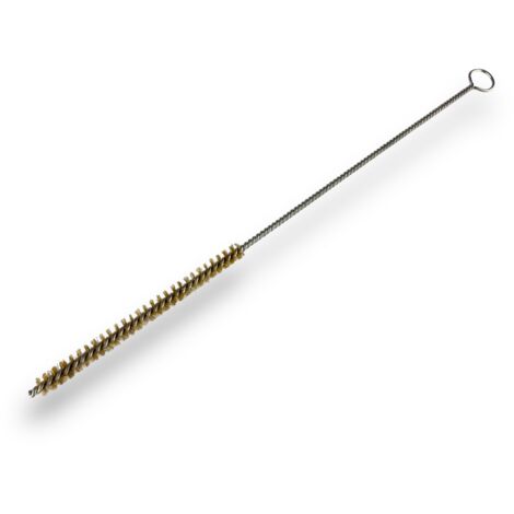 Lot de 3 goupillons LAITON multifonction Ø 8 mm Garnissage 100 mm Longueur 300 mm Ramonage brossage curetage nettoyage Conduits tubes tuyaux Kibros 13008300Lx3