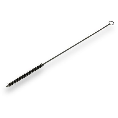 Lot de 6 goupillons INOX multifonction Ø 8 mm Garnissage 100 mm Longueur 300 mm Ramonage brossage curetage nettoyage Conduits tubes tuyaux Kibros 13008300Ix6