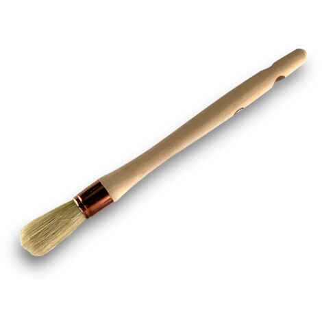 Pinceau de Pouce Brosse ronde Soie Blanche Diamètres variés - Quantité x 1 - Soie n° 0 - Ø 18 mm