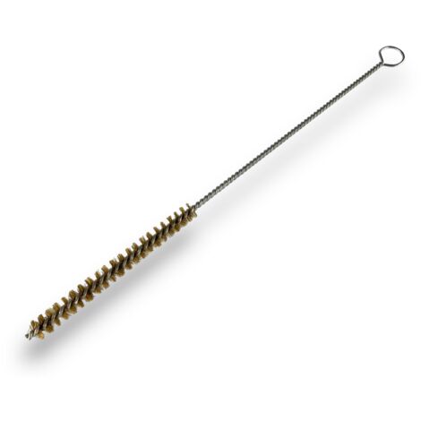 Lot de 3 goupillons LAITON multifonction Ø 10 mm Garnissage 100 mm Longueur 300 mm Ramonage brossage curetage nettoyage Conduits tubes tuyaux Kibros 13010300Lx3