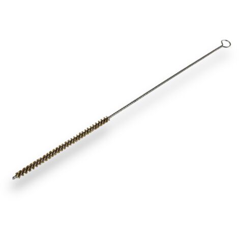Lot de 6 goupillons LAITON multifonction Ø 6 mm Garnissage 100 mm Longueur 300 mm Ramonage brossage curetage nettoyage Conduits tubes tuyaux Kibros 13006300Lx6