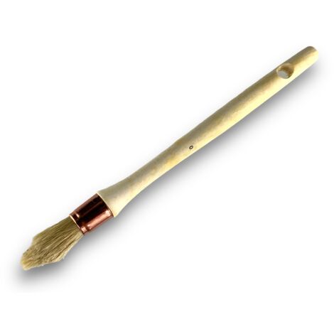 Pinceau de Pouce à rechampir Brosse ronde Soie Blanche Diamètres variés - Quantité x 1 - Soie n° 0 - Ø 18 mm