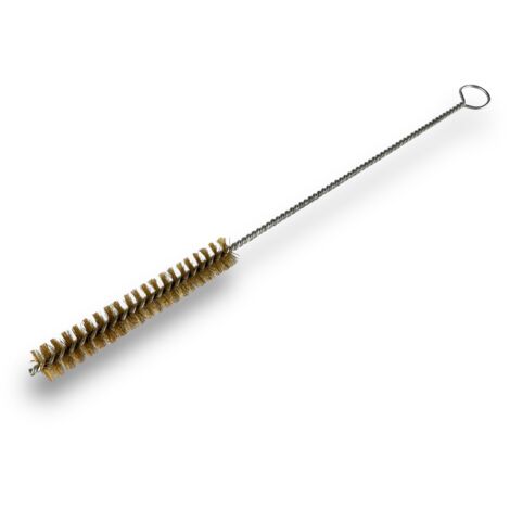 Lot de 3 goupillons LAITON multifonction Ø 15 mm Garnissage 100 mm Longueur 300 mm Ramonage brossage curetage nettoyage Conduits tubes tuyaux Kibros 13015300Lx3