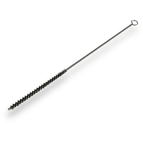 Lot de 10 goupillons INOX multifonction Ø 6 mm Garnissage 100 mm Longueur 300 mm Ramonage brossage curetage nettoyage Conduits tubes tuyaux Kibros 13006300Ix10
