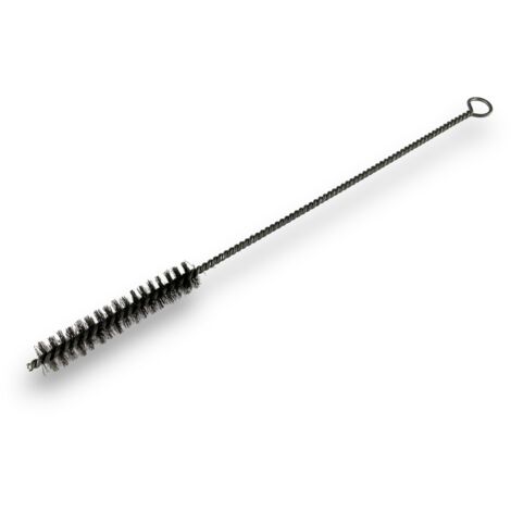 Lot de 6 goupillons INOX multifonction Ø 15 mm Garnissage 100 mm Longueur 300 mm Ramonage brossage curetage nettoyage Conduits tubes tuyaux Kibros 13015300Ix6