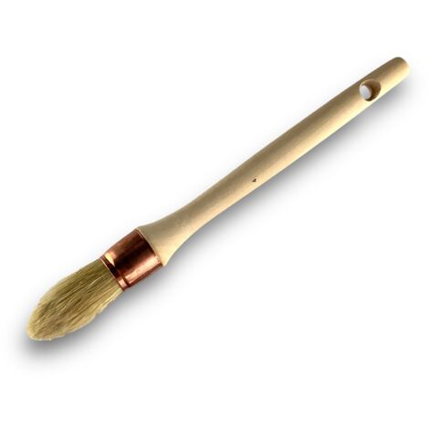 Pinceau de Pouce à rechampir Brosse ronde Soie Blanche Diamètres variés - Quantité x 1 - Soie n° 4 - Ø 25 mm