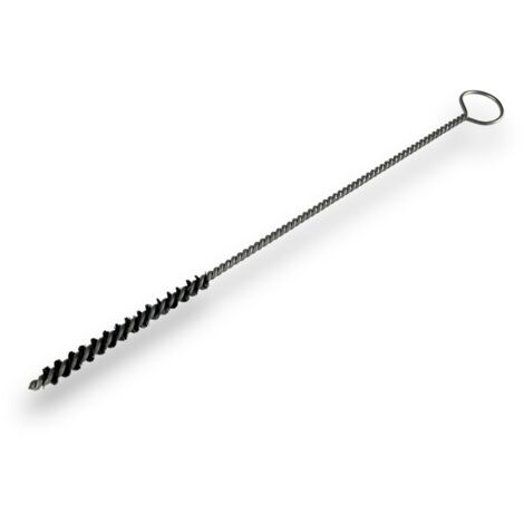 Lot de 6 goupillons ACIER multifonction Ø 8 mm Garnissage 100 mm Longueur 300 mm Ramonage brossage curetage nettoyage Conduits tubes tuyaux Kibros 13008300Ax6
