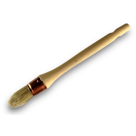 Pinceau de Pouce Brosse ronde Soie Blanche Diamètres variés - Quantité x 1 - Soie n° 5 - Ø 27 mm