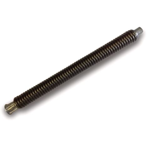 Kibros – Ressort de départ flexible en acier 230mm – Adaptable sur hérissons et cannes de ramonage – Diamètre 20mm pour passages coudés