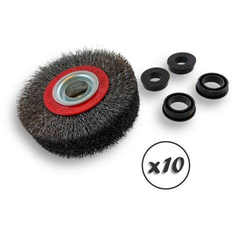 Lot De 24 Brosses D'Alésage En Acier Inoxydable 1/4" Pour Perceuse - Tiges Hexagonales