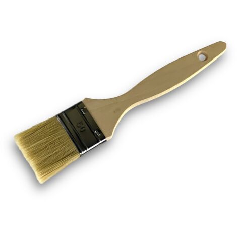 Pinceau queue de morue Lot de 12 Soie blanche Largeur 50 mm Multi support Peinture huile acrylique vernis émaux colle lasure teinture apprêt résine Kibros 32050x12 (1/5)