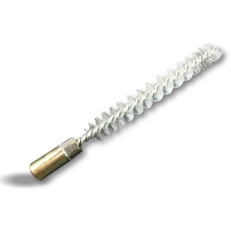 Ecouvillon NYLON Condenseur Lot de 10 Ø 10 mm Raccord laiton taraudé M6 femelle Torsade en acier galvanisé Brosse nettoyage paroi tube alésage Kibros 4TCN10x10