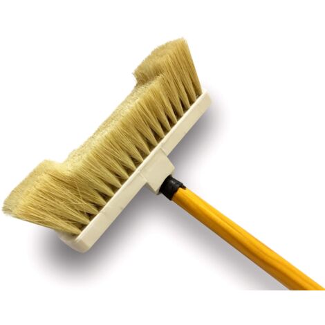 Balai Coiffeur Delaisy Kargo – Balai Dépoussiérant Intérieur 1/2 Tête Soies De Chine Douces, Monture PP 38 Cm Avec Douille Vis Intégrée