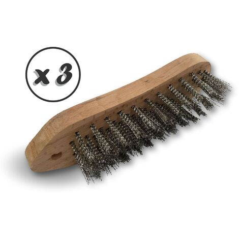 kwb brosse métallique ronde / brosse cylindrique, fine, ondulée