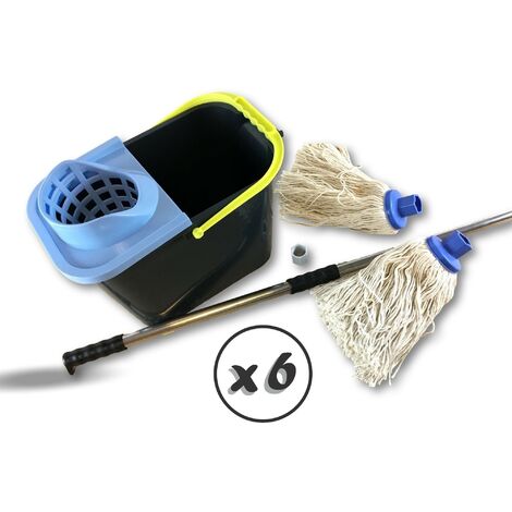 Leifheit Kit de balai serpillère Clean Twist Disc Mop, mobile,  menthe/argenté 