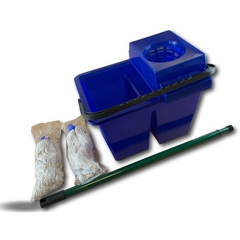 DURABLE Seau de nettoyage, 9,5 litres, rectangulaire, bleu