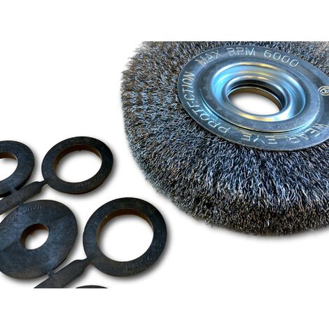 9Pieces Brosse metallique pour perceuse métallique meuleuse circulaire avec  kit de brosse à tige 1/4 pouce pour rouille