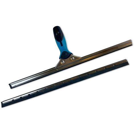 Raclette lave-vitre en inox Moerman  Qualité hyper-pro - Quantité x 1 - Longueur 45 cm