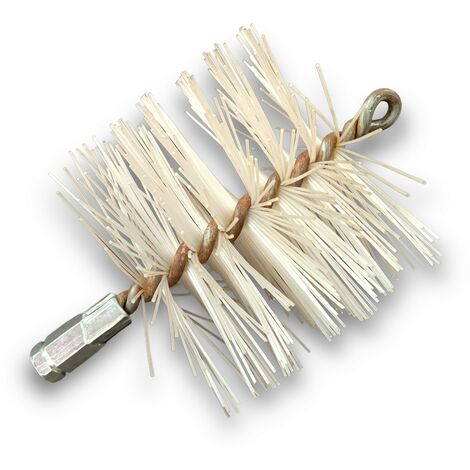 Brosse à tube PRO NYLON Ø 140 mm Raccord M12175 femelle Ame en acier torsadé Nettoyage brossage tube et canalisation Kibros 41SCN140 (1/5)