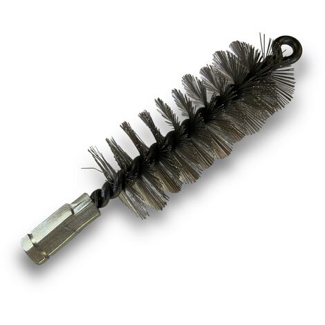 Brosse à tube PRO INOX Ø 45 mm Raccord M12175 femelle Ame en acier torsadé Nettoyage brossage tube et canalisation Kibros 41SCI45 (1/5)