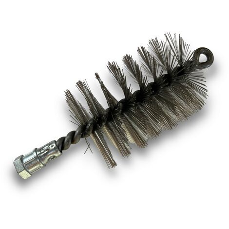 Brosse à tube PRO INOX Ø 70 mm Raccord M12175 femelle Ame en acier torsadé Nettoyage brossage tube et canalisation Kibros 41SCI70