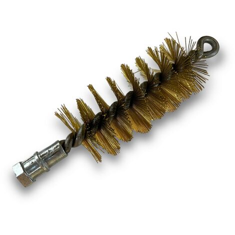 Brosse à tube PRO LAITON Ø 45 mm Raccord M12175 femelle Ame en acier torsadé Nettoyage brossage tube et canalisation Kibros 41SCL45 (1/5)