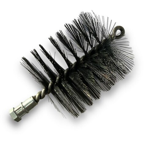Brosse à tube PRO ACIER Ø 90 mm Raccord M12175 femelle Ame en acier torsadé Nettoyage brossage tube et canalisation Kibros 41SCA90
