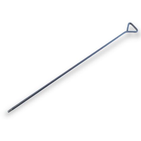 Tringle acier rond rigide pour brosse à tube Kibros | Raccord fileté M12*175 mâle - Quantité x 1 - Tringle acier rond 100 mm