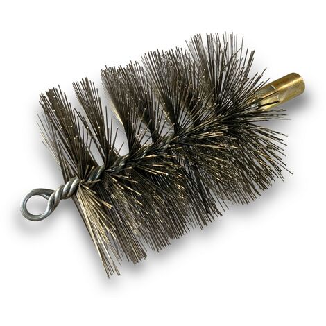 Brosse à tube PRO INOX Ø 110 mm  Raccord M12175 femelle  Ame en acier torsadé  Nettoyage brossage tube et canalisation  Kibros 41SCI110 (1/5)