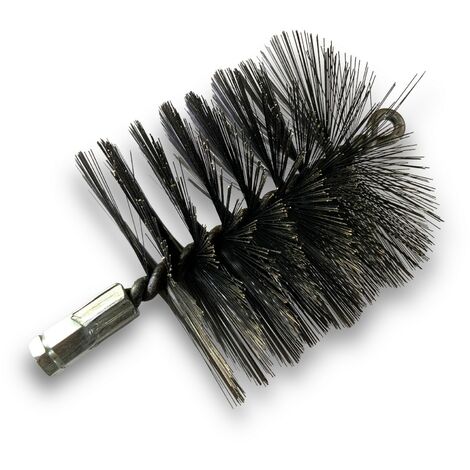 Brosse à tube PRO ACIER Ø 140 mm Raccord M12175 femelle Ame en acier torsadé Nettoyage brossage tube et canalisation Kibros 41SCA140 (1/5)
