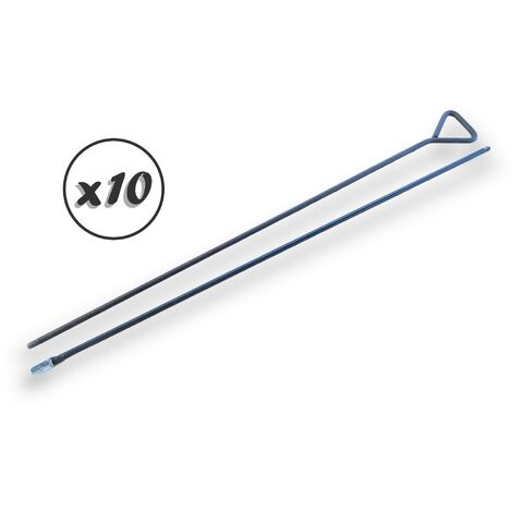 Lot de 10 ensembles tringle acier rond 100 mm avec rallonge acier rond 100 mm pour brosses à tube Kibros Raccord fileté M12175 mâle Kibros 4TMMMRx10 (1/5)