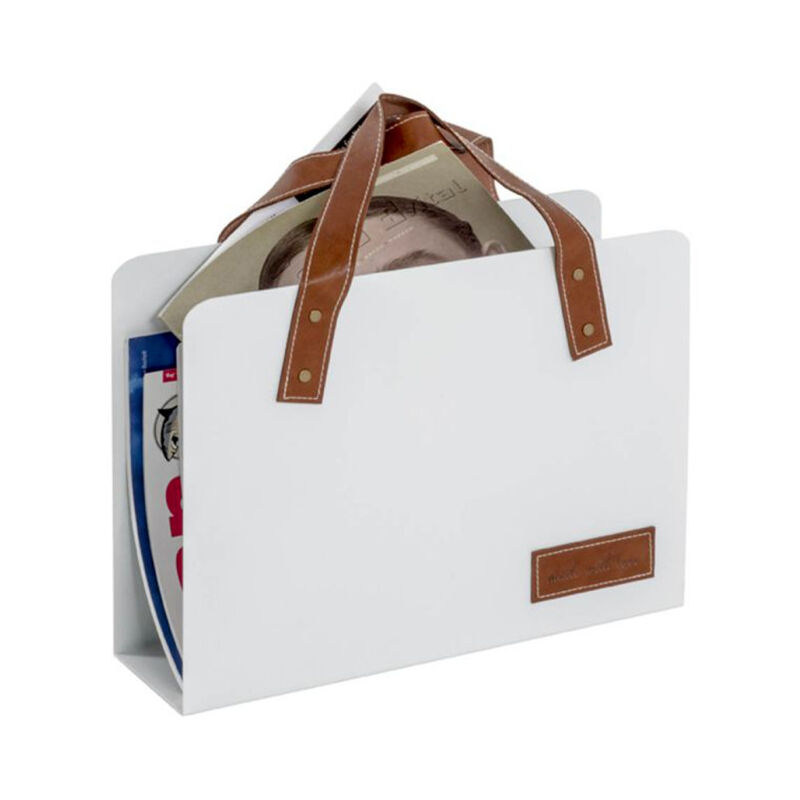 Porte-Revues Design "Bag" 38cm Blanc