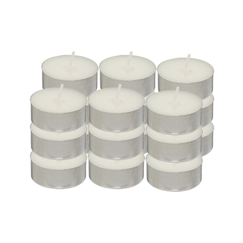 Lot De 18 Bougies Chauffe-plat Hugo Noires - 3,7 Cm De Diamètre, En Paraffine, Parfaites Pour Réchauffer Les Plats