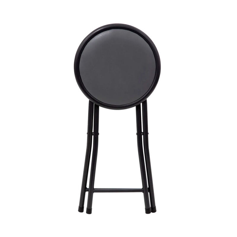 Tabouret Pliable Rond Moderne 50 Cm Marron – Empilable, Portable 150 Kg, Cuisine, Camping, Événements
