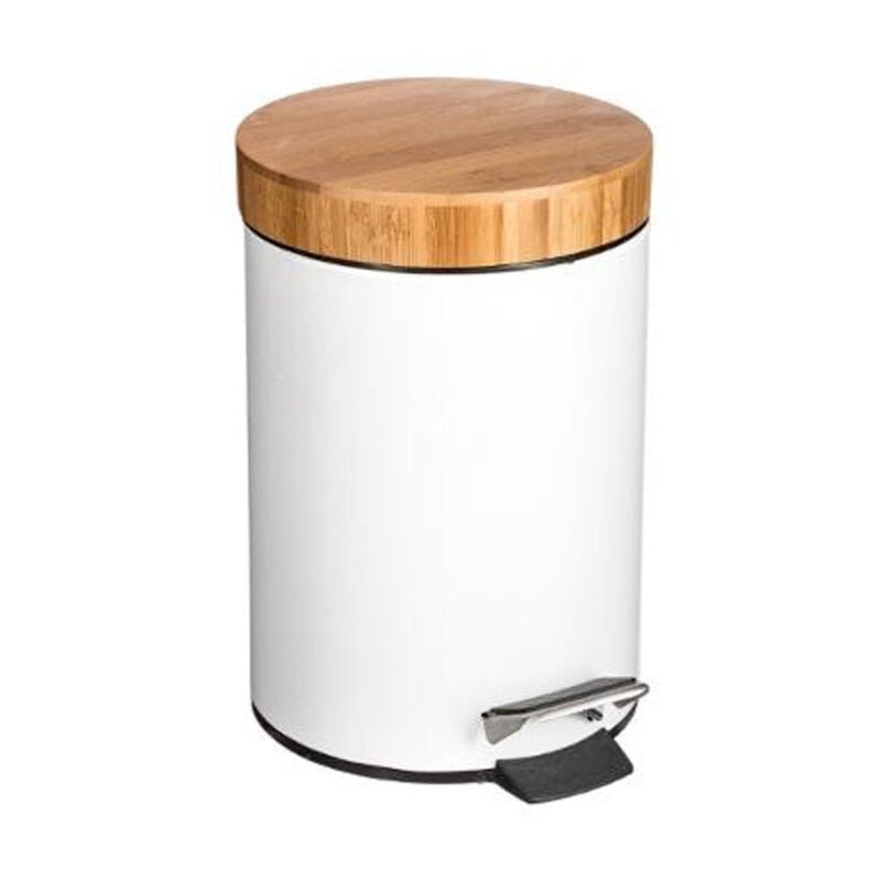 Poubelle de Salle de Bain "Natureo" 3L Blanc