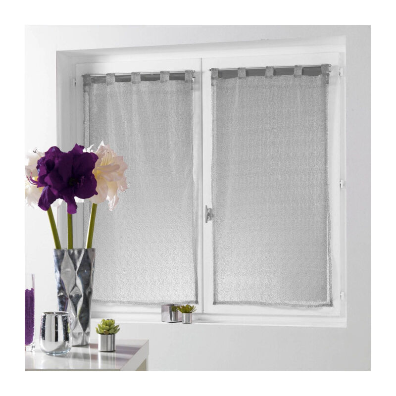 Paire de voilages en fine résille - Taupe - Maison - 6.20