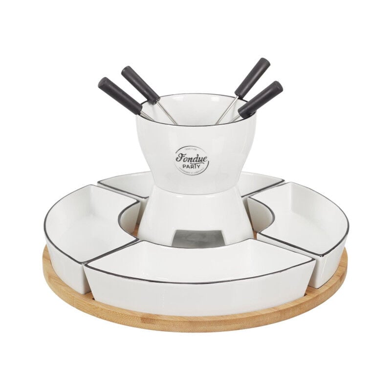 Coffret pour Fondue "La Bougie" 30cm Blanc