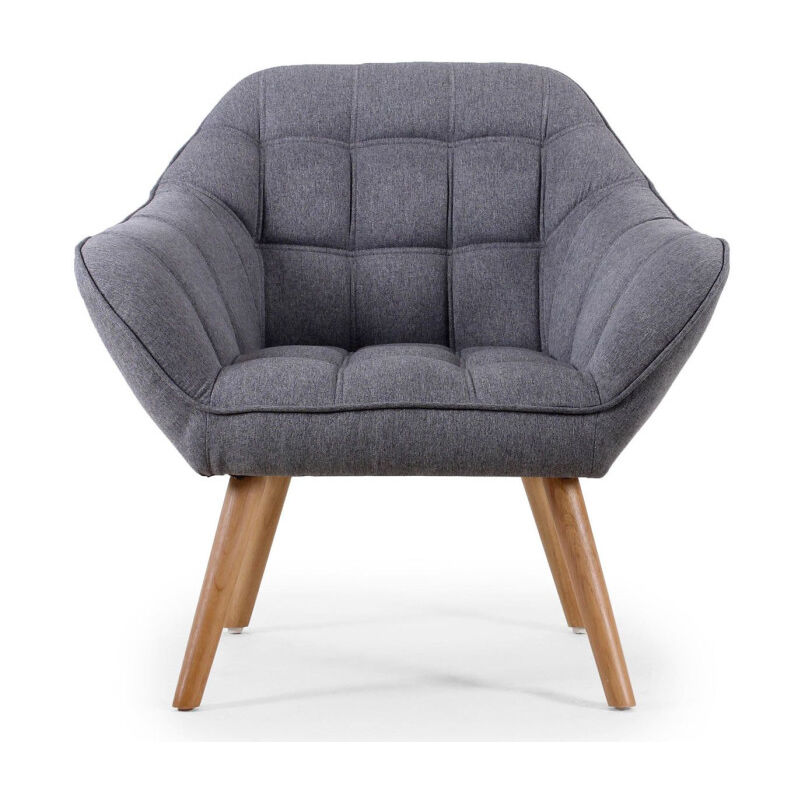 Fauteuil Scandinave Matelassé Taon 83cm Jaune