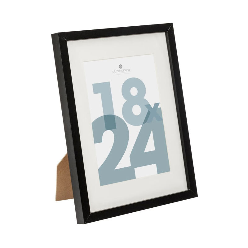 Cadre Photo En Bois Bronze Avec Verre - Format 24x19 Cm - Style Vintage