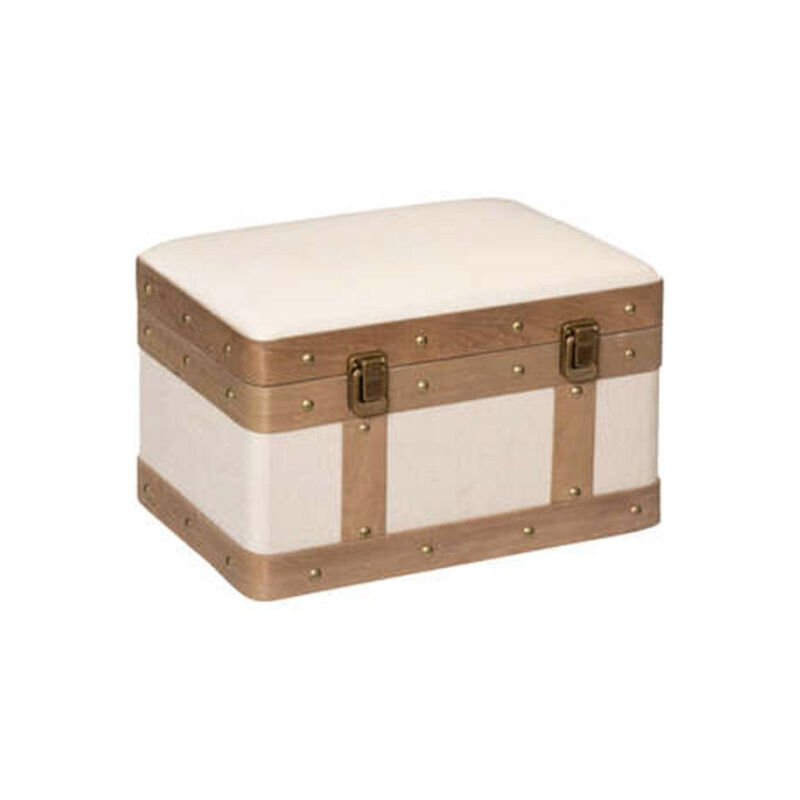 Set de 3 malles Norah - bois et lin - noir - Atmosphera