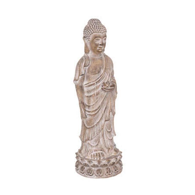 Statue bouddha assis position offrande 42cm Couleur doré Wanda