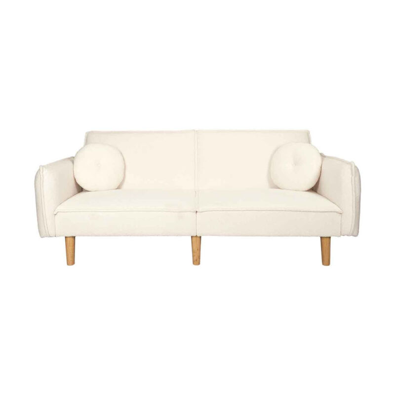 Canapé convertible scandinave en tissu bleu Olga