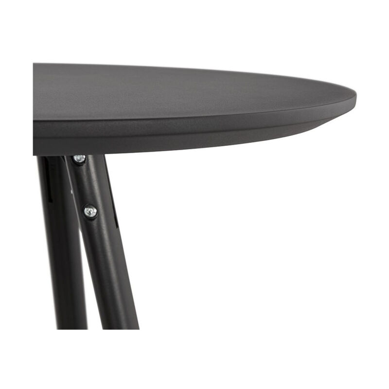 noir)Table haute pour cuisine/bar/salon En Bois et métal - Industriel - Loft - 60*60*110cm - Maison